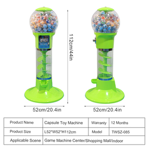 Máquina Expendedora de Cápsulas de Juguetes con Riel Espiral que Funciona con Monedas - Product Image 4