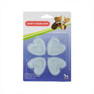 Protector de Pared PRODIGY SD021 con Forma de Corazón, Transparente, Autoadhesivo, Silencioso, Amortiguador de Impactos, con Mango de Silicona Ecológica - Product Image 1