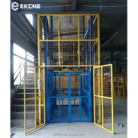 Ascenseur de marchandises hydraulique vertical de 1000 kg à double porte, rail en acier massif, directement de l'usine