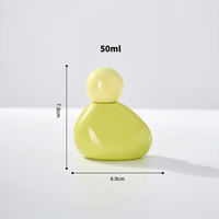 Ensemble de 4 flacons de parfum en verre vides personnalisables, 50 ml, anti-fuite, rechargeables, pour la personnalisation des flacons de parfum