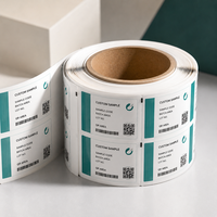 Étiquettes personnalisées en rouleau pour peptides, étiquettes imperméables pour flacons, pour l'emballage d'échantillons en petites bouteilles, service d'impression QR code OEM par lots