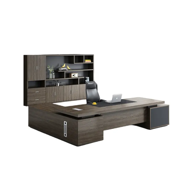Moderner Schreibtisch Luxus Schreibtisch Design CEO Büromöbel Executive L Form Holz Schreibtisch