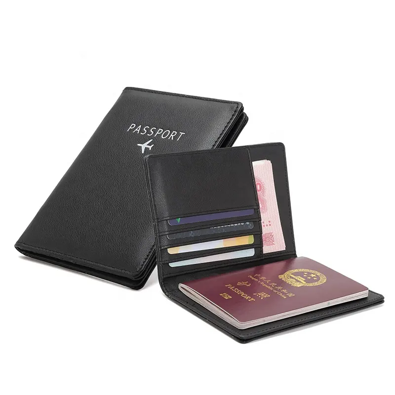 RFID Blocking PU Leather Travel Passport Wallet、Leather Passport Holder Wallet、Passport Travel Wallet Card Case