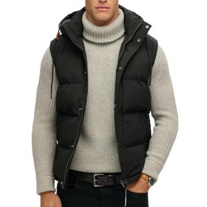 Chaleco de Invierno para Hombre al por Mayor OEM, Talla Grande, Precio Bajo, Logotipo Personalizado, Chaleco de Algodón de Invierno, Abrigos de Invierno para Hombre - Product Image 2