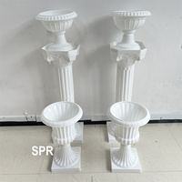 Piliers romains décoratifs en PVC blanc SPR, en forme de colonne, pour la décoration de scène de mariage, fête, usage domestique, plastique de qualité, pour événements de mariage