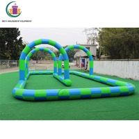 Piste gonflable de karting, barrière de piste, Ball Zorb, pour enfants et adultes, pour l'extérieur, 12mL, livraison gratuite