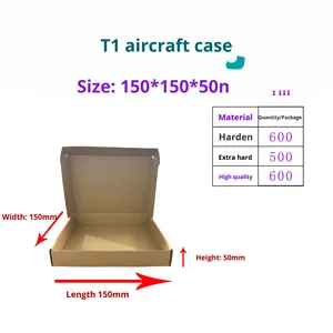 Boîte de papier kraft en forme d'avion extra dur petit emballage express en carton ondulé pour bijoux cosmétiques vêtements-vente en gros - Product Image 5