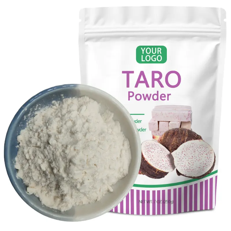 Customized Private Label Organic Fresh Taro Root Extract Powder Taro Milk Tea Powder Taro Powder