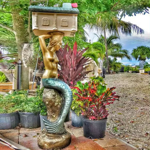 Art de jardin Décoration intérieure Artisanat en métal Femme <span class=keywords><strong>nue</strong></span> sexy Statue de sirène grandeur nature - Product Image 6