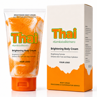 Crème éclaircissante pour le corps thaïlandaise personnalisée, lotion éclaircissante à la niacinamide pour peaux foncées et claires, OEM ODM, étiquette privée