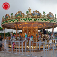 Parcs d'attractions Limeiqi, carrousel à 16 places / manège, carrousel pour enfants, jeux de parc à vendre