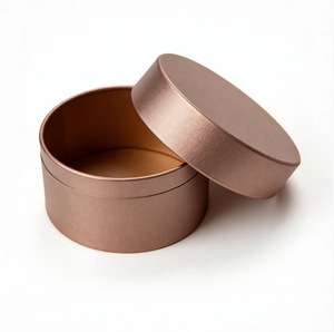 Boîte cylindrique en papier avec doublure en satin, logo estampé à chaud, emballage rigide pour bijoux, papier texturé exquis personnalisé - Product Image 5
