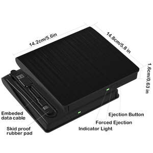 <span class=keywords><strong>Lecteur</strong></span> <span class=keywords><strong>Blu</strong></span>-<span class=keywords><strong>ray</strong></span> <span class=keywords><strong>externe</strong></span> USB3.0 ultra-mince <span class=keywords><strong>Lecteur</strong></span> de disque 3D HD pour ordinateur de bureau et portable compatible Windows prend en charge les <span class=keywords><strong>DVD</strong></span> - Product Image 6