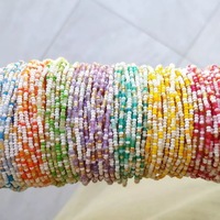 Bracelets tendance pour femmes, style bohème, faits à la main avec perles de verre et perles de rocaille colorées, très demandés
