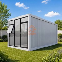 préfabriquées modernes Panneaux sandwich Structure en acier Ensemble plat Maison conteneur pour jardin Immeuble de bureaux