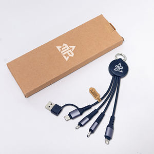 Cable de Carga Portátil 6 en 1 con Llavero, USB-C, Micro USB, Luz LED, Material Ecológico Reciclado - Product Image 6