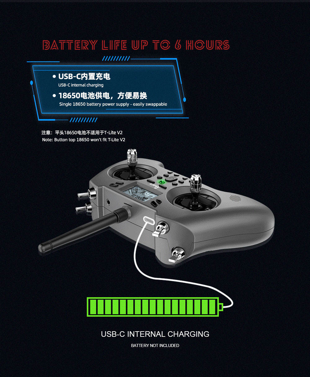 Jumper T-Lite V2 Radio Controller - Lightweight & Versatile