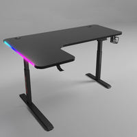 Bureau debout ergonomique prix usine 140cm 160cm Table de jeu d'ordinateur pour bureau à domicile