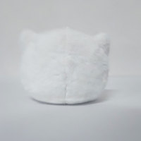 Peluche chat blanc personnalisée, jouet en peluche doux, poupée animale en peluche, service OEM ODM personnalisé pour cadeau d'anniversaire pour enfants, vente en gros