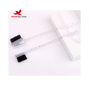 Lot mixte à prix réduit : Brosse et peigne 3-en-1 pour le contrôle des bords des cheveux, pinceaux et peigne double pour le maquillage des sourcils, et brosse pour les baby hairs - Product Image 5