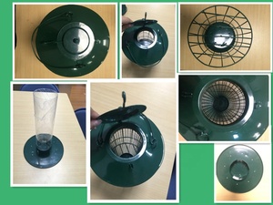 2 trong 1 sóc bằng chứng kim loại lồng treo đậu phộng hạt giống chim trung chuyển - Product Image 6