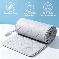 Tapis rafraîchissant pour chien, coussin rafraîchissant pour animaux de compagnie, pour l'été, lavable, absorbant, antidérapant, réutilisable, couverture rafraîchissante pour chiens, intérieur et extérieur
