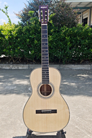Gitar Akustik Boult Brand Berkualitas Tinggi 38 Inch All Solid Spruce Top Mahogany Body Travel Parlour