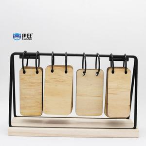 Calendrier de bureau pliable EWANG, calendrier de bureau vintage en bois, calendrier de bureau à feuilles mobiles - Product Image 2