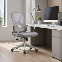 Chaise de bureau à dossier haut pour la maison, réglable en hauteur, pivotante, chaise de direction commerciale, entièrement en maille, confortable, pour ordinateur