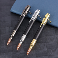 Nouveau stylo tactique d'action de boulon en forme de balle stylo de pistolet de luxe en métal