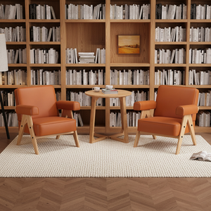 Poltrona Tiragraffi per Gatti <span class=keywords><strong>in</strong></span> <span class=keywords><strong>Legno</strong></span> Stile Wabi-Sabi Nordico con Rivestimento Rimovibile e Lavabile per <span class=keywords><strong>Soggiorno</strong></span> - Product Image 2
