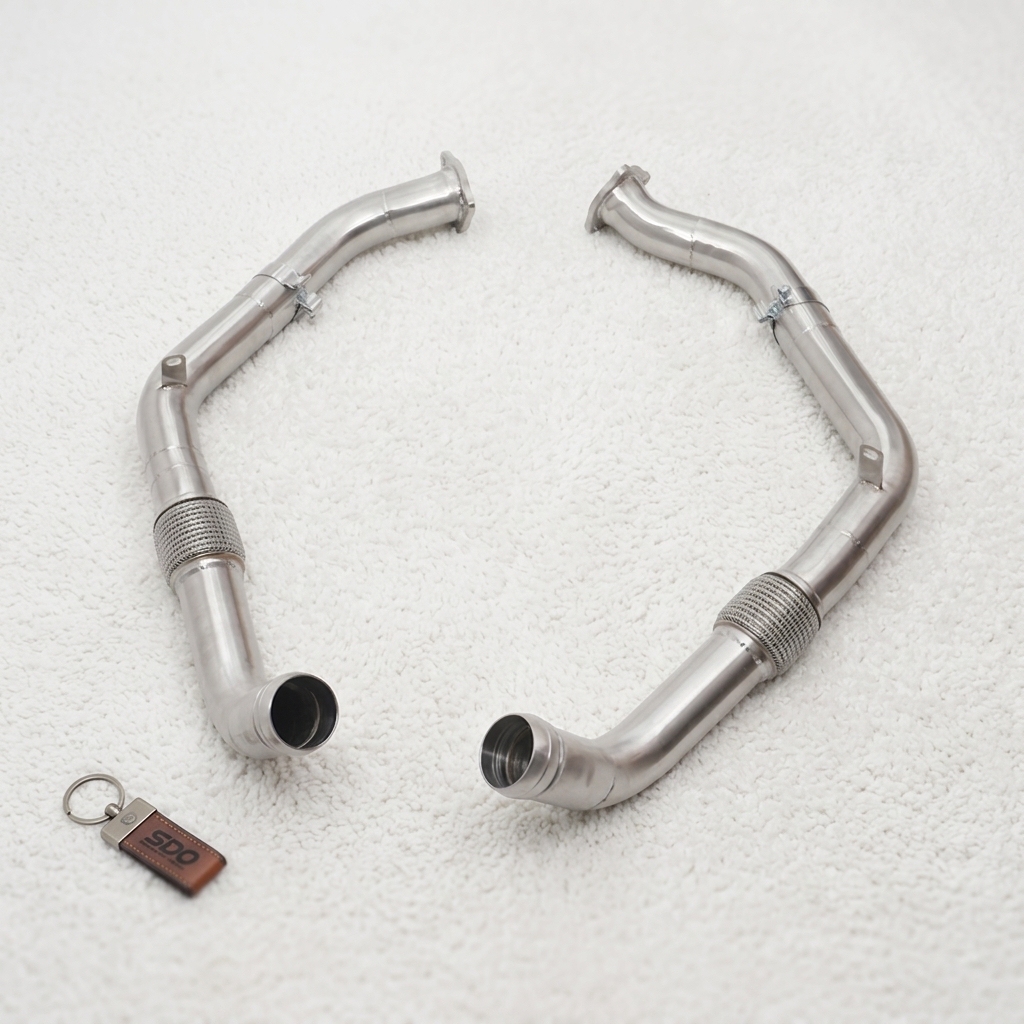 VantaFlow High Performance Stainless Steel Front Pipe Fit for Porsche Panamera 971 2.9T 2019-2023 Racing Exhaust Pipes