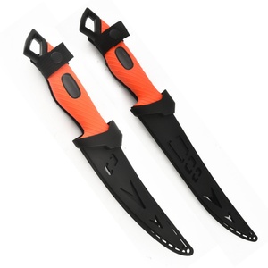 มีดพกพาสำหรับตกปลาและตั้งแคมป์ สแตนเลส 3CR13 ปลายหยดน้ำ หนา 2 มม. ด้ามพลาสติก OEM EDC DIY เกรดอุตสาหกรรม - Product Image 2