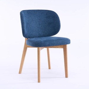 Chaises de Salle à Manger Modernes Nordiques de Luxe avec Coussin en Tissu, Structure en Bois, Mobilier de Maison et Bureau pour Salle à Manger - Product Image 5