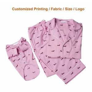 Ropa de estar para mascotas a juego con la ropa familiar, conjuntos de pijamas a juego para perros y dueños, Bassotto, Salchicha, <span class=keywords><strong>Dachshund</strong></span>, Wiener, Dackel - Product Image 4