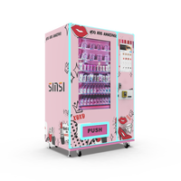 Distributeur automatique de snacks et de boissons avec systèmes de paiement par pièces, billets et paiement sans espèces