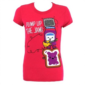 Fabricante Mayorista de Camisetas de Jersey de Algodón para Mujer, con Botones de Encaje, Manga Corta, Impresión Personalizada, Proveedor OEM - Product Image 1