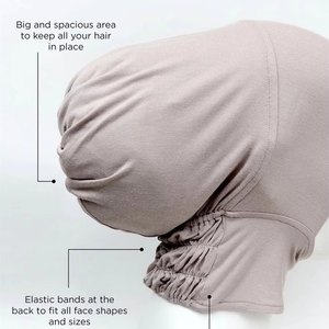 Nouveau <span class=keywords><strong>Bonnet</strong></span> Turban Islamique Plissé Élastique en Jersey de Coton Extensible pour Voile/Hijab – Vente en Gros - Product Image 6