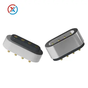 Fabriek Op Maat 4-Pins Pogo Pin Magnetische Connector Odm Leverancier Baanvorm