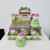 Mainan Squishy Pohon Natal Jumbo 16cm dari Gudang USA, Mainan Squishy Natal Besar Kawaii untuk Menghilangkan Stres