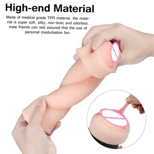 Vagina Real para hombres, Masturbador Masculino de doble orificio, Vagina suave, TPE, Oral, Vaginal, vibrador sexy - Product Image 5