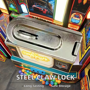 Hot Bán Thép Không Gỉ Bản Lề Hasp Staple An Ninh Cửa Latch Khóa Đồng Xu Pusher Loại Cho Trò Chơi Máy - Product Image 4