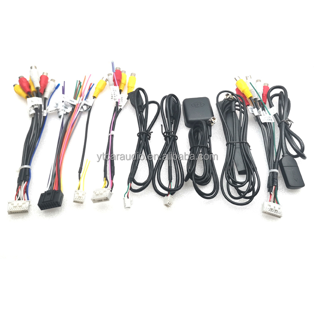 16P Interface RCA Audio 4P 6P USB and GPS Adapter Car Audio Android Navigation Power Cable for DVD Player and Camera