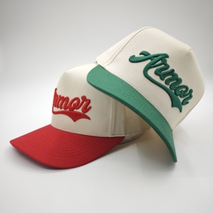 Chất Lượng Cao <span class=keywords><strong>Trucker</strong></span> <span class=keywords><strong>Hat</strong></span> Otto Tùy Chỉnh Gorras Hai <span class=keywords><strong>Tone</strong></span> 5 Bảng Điều Chỉnh 3D Thêu Bông Bóng Chày Mũ Một Khung <span class=keywords><strong>Hat</strong></span> Bán Buôn - Product Image 1