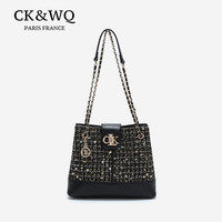 Sacs à bandoulière pour femmes, sacs fourre-tout, sacs à main en tweed avec chaîne, modèle WQ-9764R