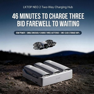 LKTOP Neo <span class=keywords><strong>2</strong></span> Hub di Ricarica 65W 46 Minuti <span class=keywords><strong>3</strong></span> Batterie <span class=keywords><strong>3</strong></span> Modalità di Ricarica 60% Ricarica Rapida 95% Ricarica Veloce 100% Ricarica Completa USB-C Compatto Fornitore DJI Neo <span class=keywords><strong>2</strong></span> - Product Image 4