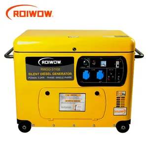 5.2KW Super Silent Diesel Generator Set Preço Para Casa Portátil Soundproof Clamshell Pequenos Geradores Silenciosos Diesel