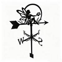 Aiguille à vent décorative en fer forgé en forme de navire pirate pour grange, abri, patio, toit, jardin