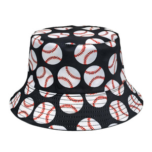 Chapeau Bob Imprimé Baseball pour Hommes et Femmes – Tendance, Imprimé Intégral, Chapeau de Soleil Pliable pour Sports de Plein Air, Casquette de Pêcheur - Product Image 4
