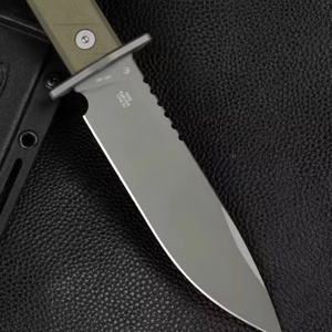 Couteau à lame fixe professionnel SS090 en acier inoxydable pour l'extérieur avec manche en G10 vert, qualité supérieure personnalisable OEM pour le bricolage - Product Image 2